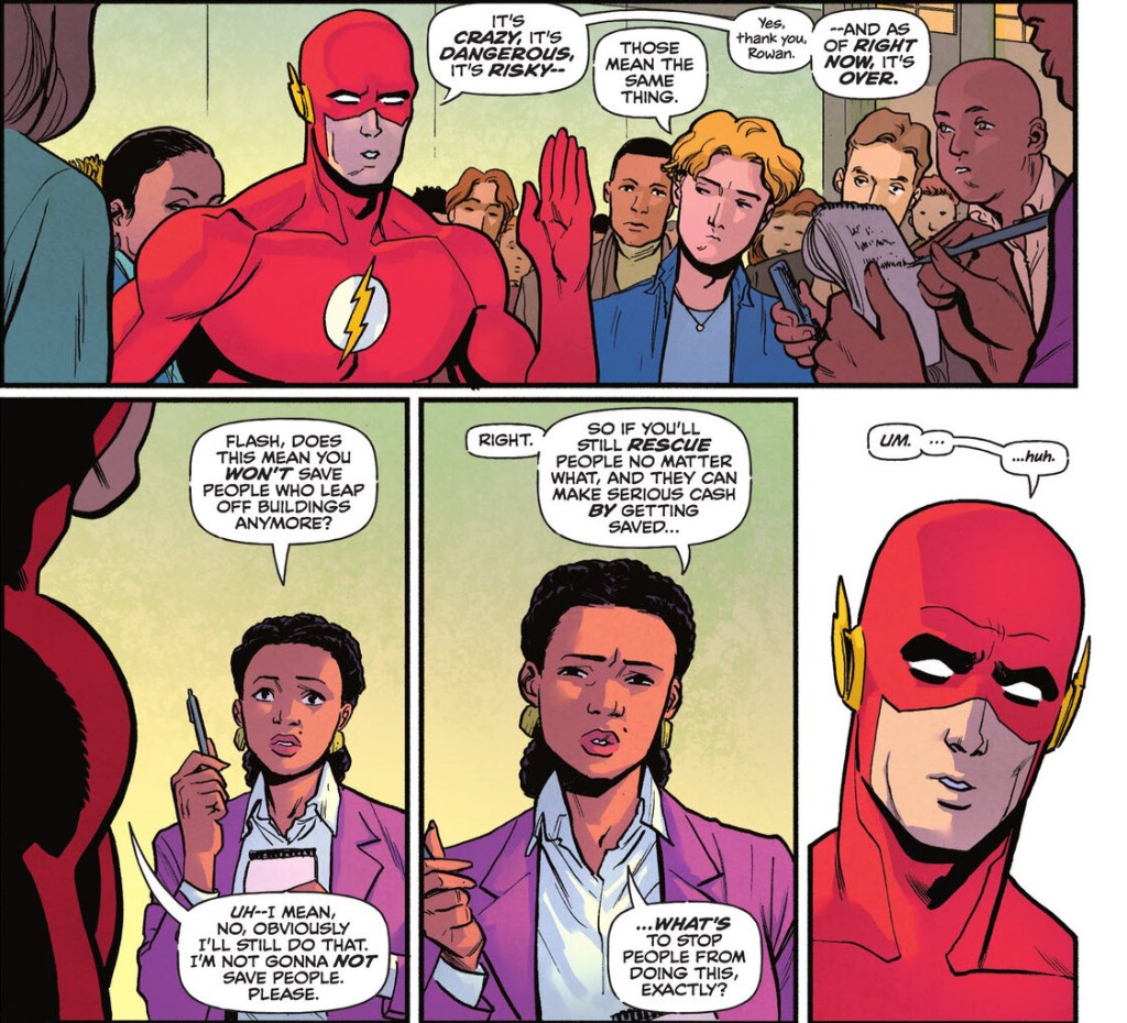 Wally West faces a logic problem in The Flash #31