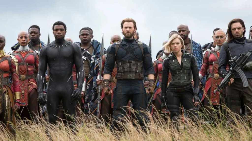 Captain America and Black Panther in Avengers: Infinity War.