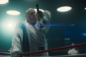 Kingpin with gun in boxing ring defending his wife in Daredevil Born Again Season 2
