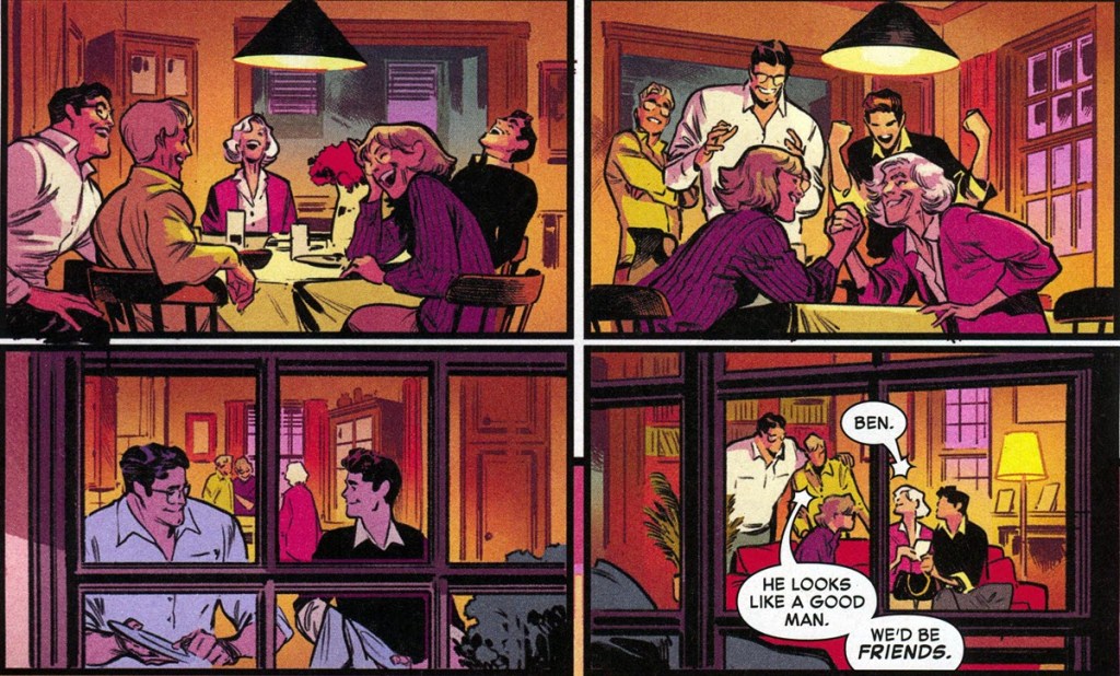 Ma Kent and Aunt May arm wrestle