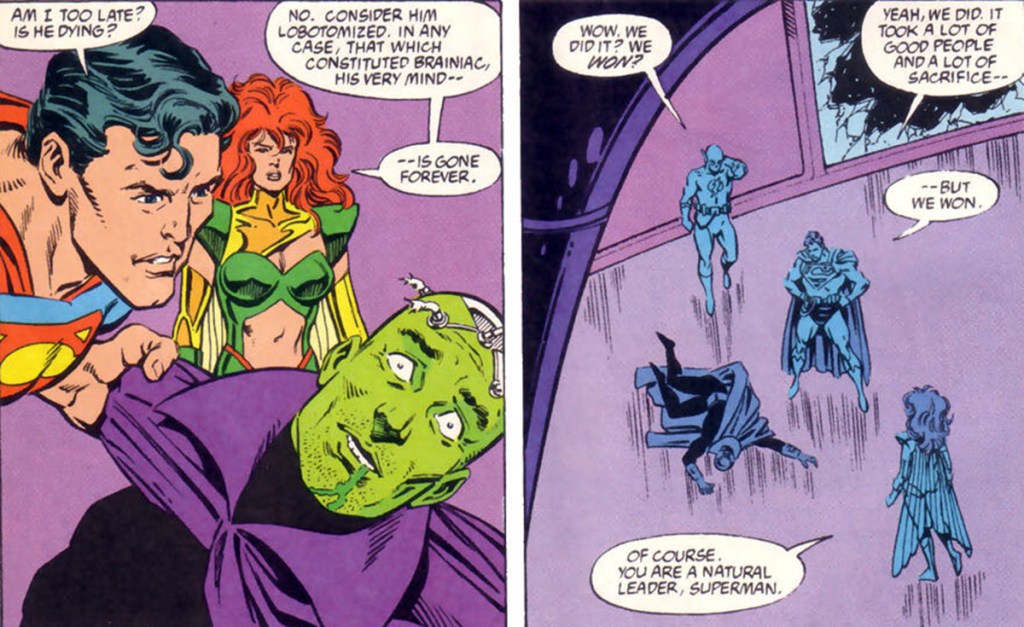Maxima Neutralized Brainiac in Superman Panic From the Sky