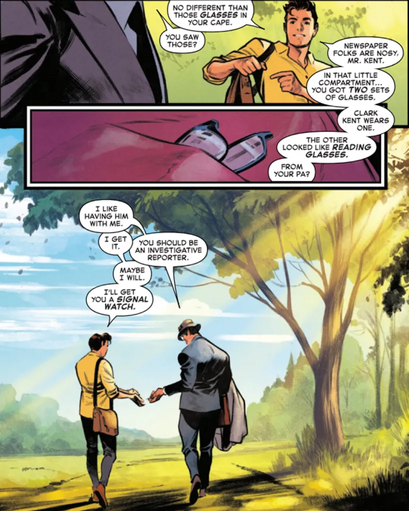 Peter Parker and Clark Kent bond over momentos of fathers in Spider-Man Superman #1