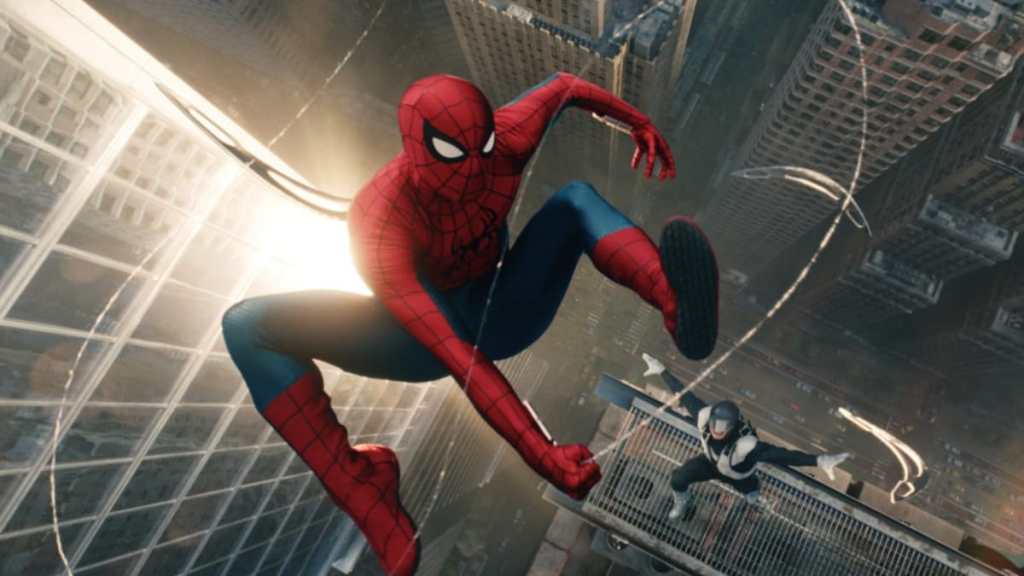 Spider-Man swings his web in Brand New Day.