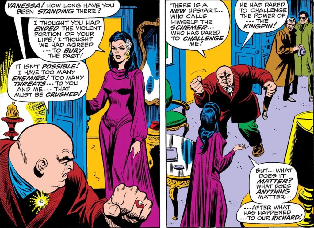Vanessa Fisk and Kingpin in Amazing Spider-Man #84