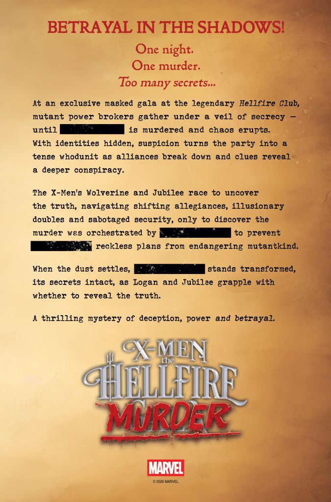 Major X-Men Death Teased as Marvel Brings Back Hellfire Gala