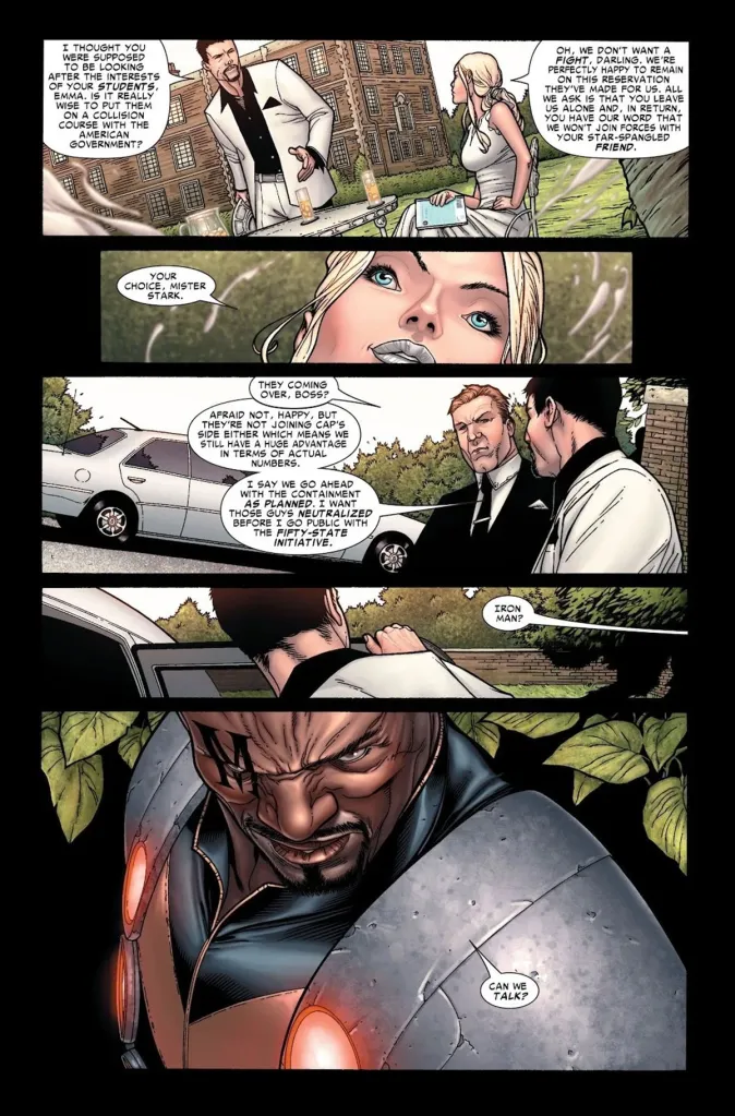 Bishop joins Iron Man on Pro-Reg side in Civil War #3