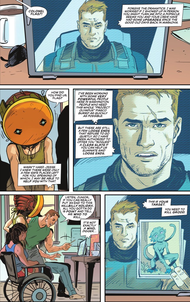 Colonel Rick Flag recruits Rogues to Suicide Squad in Absolute Flash #15