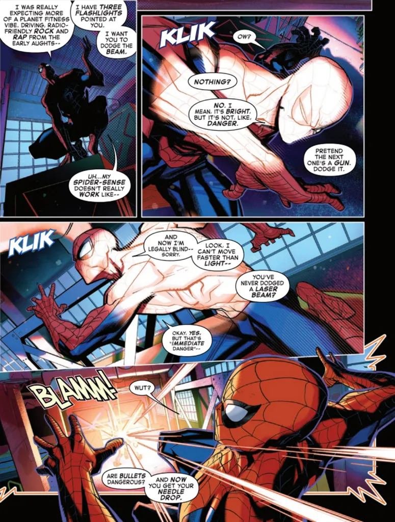 Daredevil tests Peter Parker in Amazing Spider-Man #29
