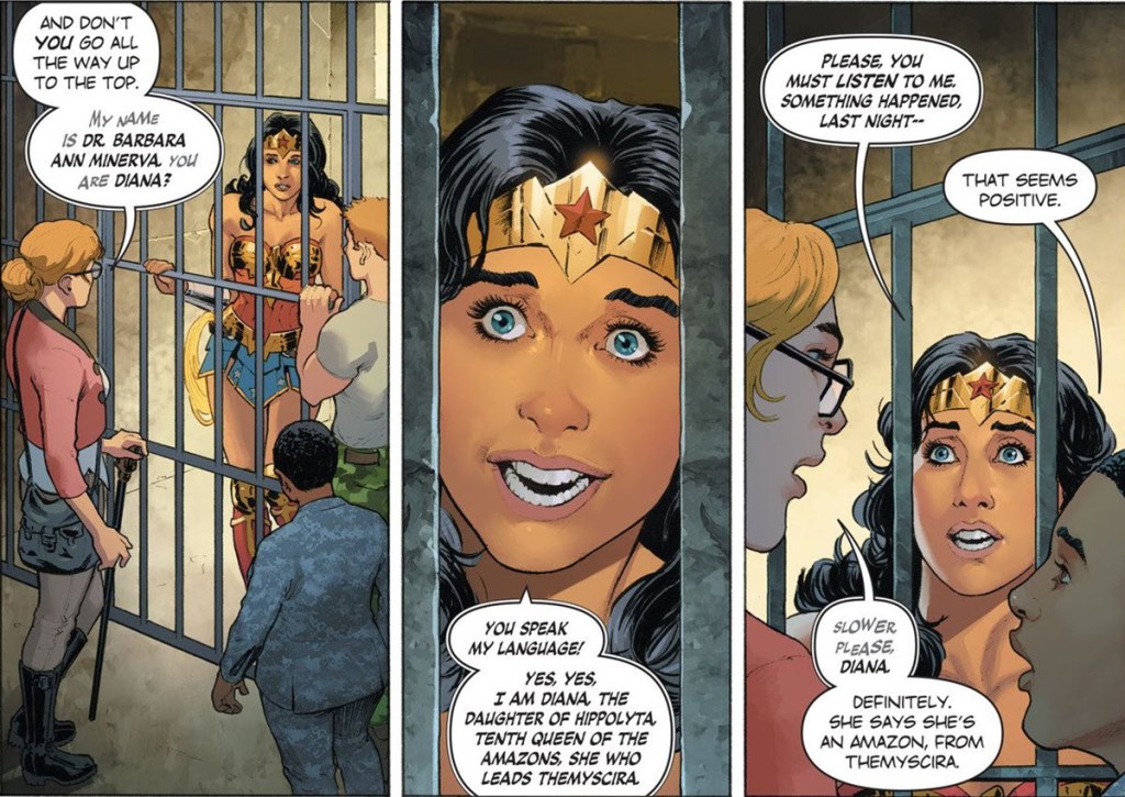 Diana meets Dr. Minerva in Wonder Woman Year One