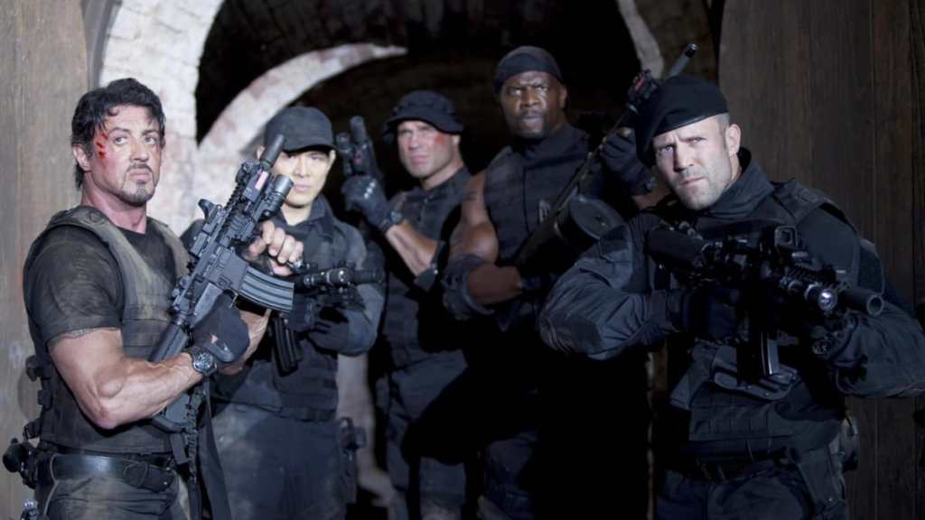 Sly Stallone in The Expendables.