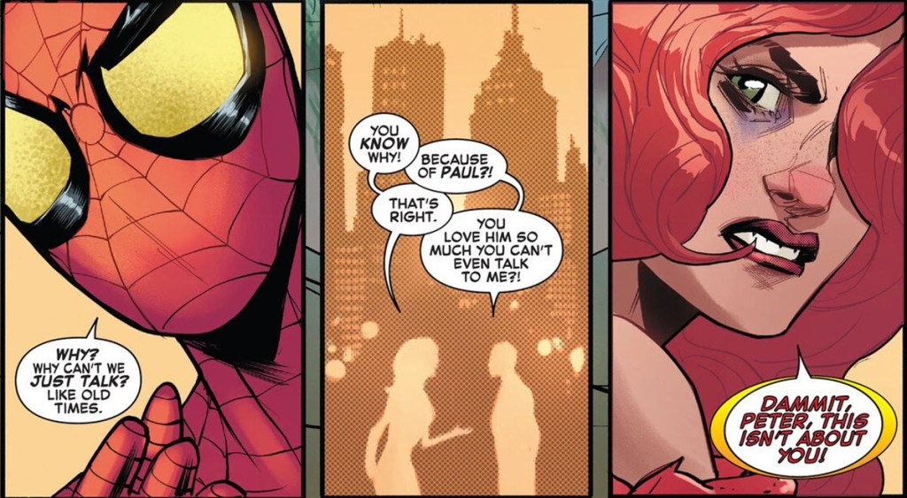MJ Yells at Peter in Amazing Spider-Man (2002) #9