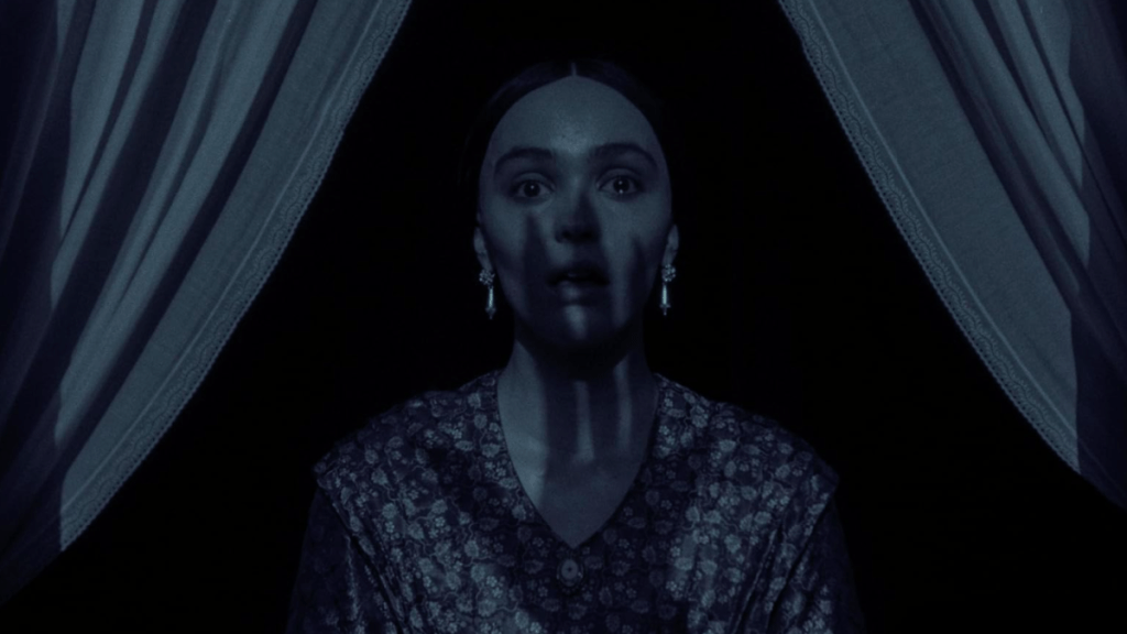 Still photograph from Nosferatu (2024), one of the best vampire movies.
