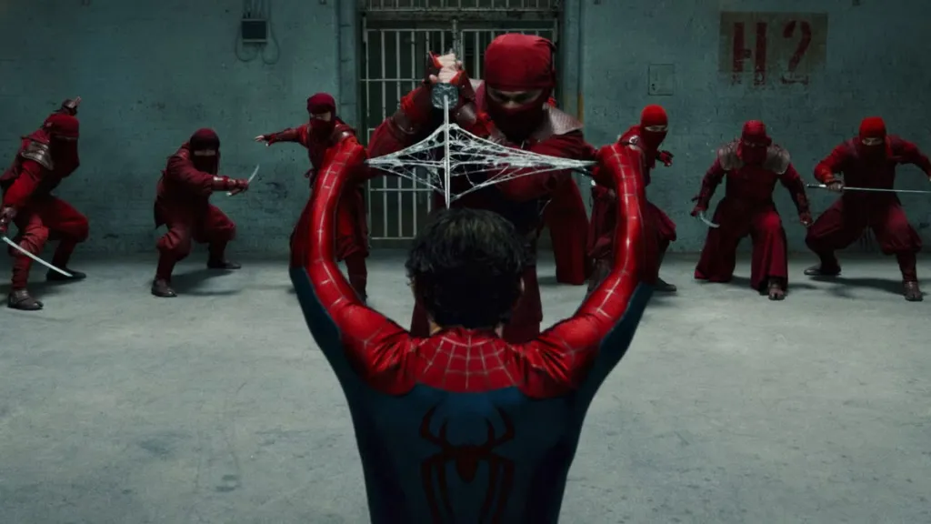 Peter Parker fights Hand Ninja in prison in Spider-Man Brand New Day trailer clip