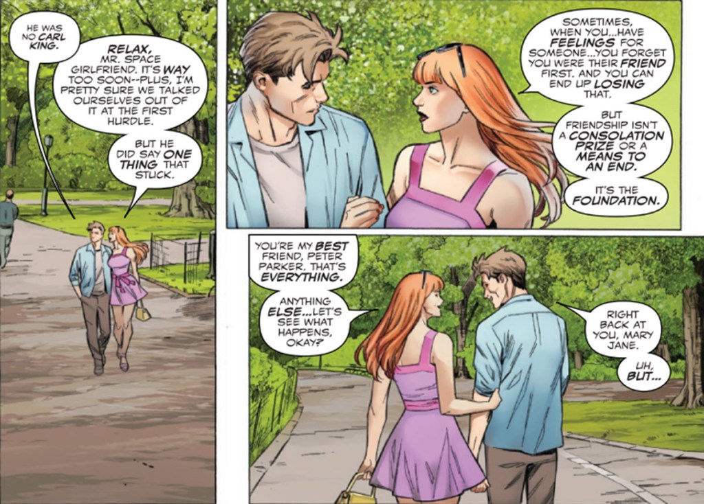 Peter and MJ reconcile in Venom #258