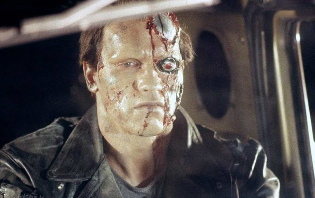 Still photo from the Terminator, for the best Terminator movie watch order.