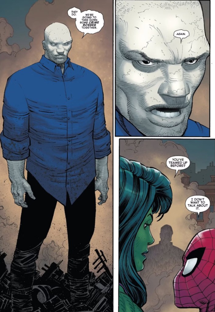 Tombstone teams with She-Hulk and Spider-Man during Gang War event