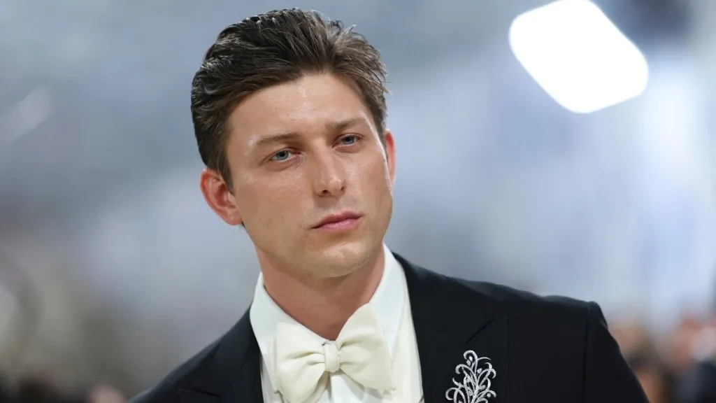 British singer Tom Francis arrives for the 2026 Met Gala celebrating "Costume Art" at the Metropolitan Museum of Art, in New York, on May 4, 2026.