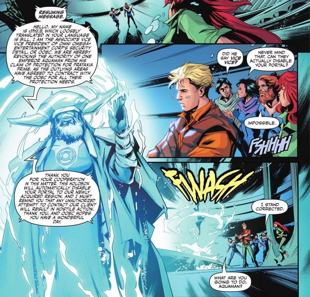 Aquaman learns about EEOC in Emperor Aquaman #18