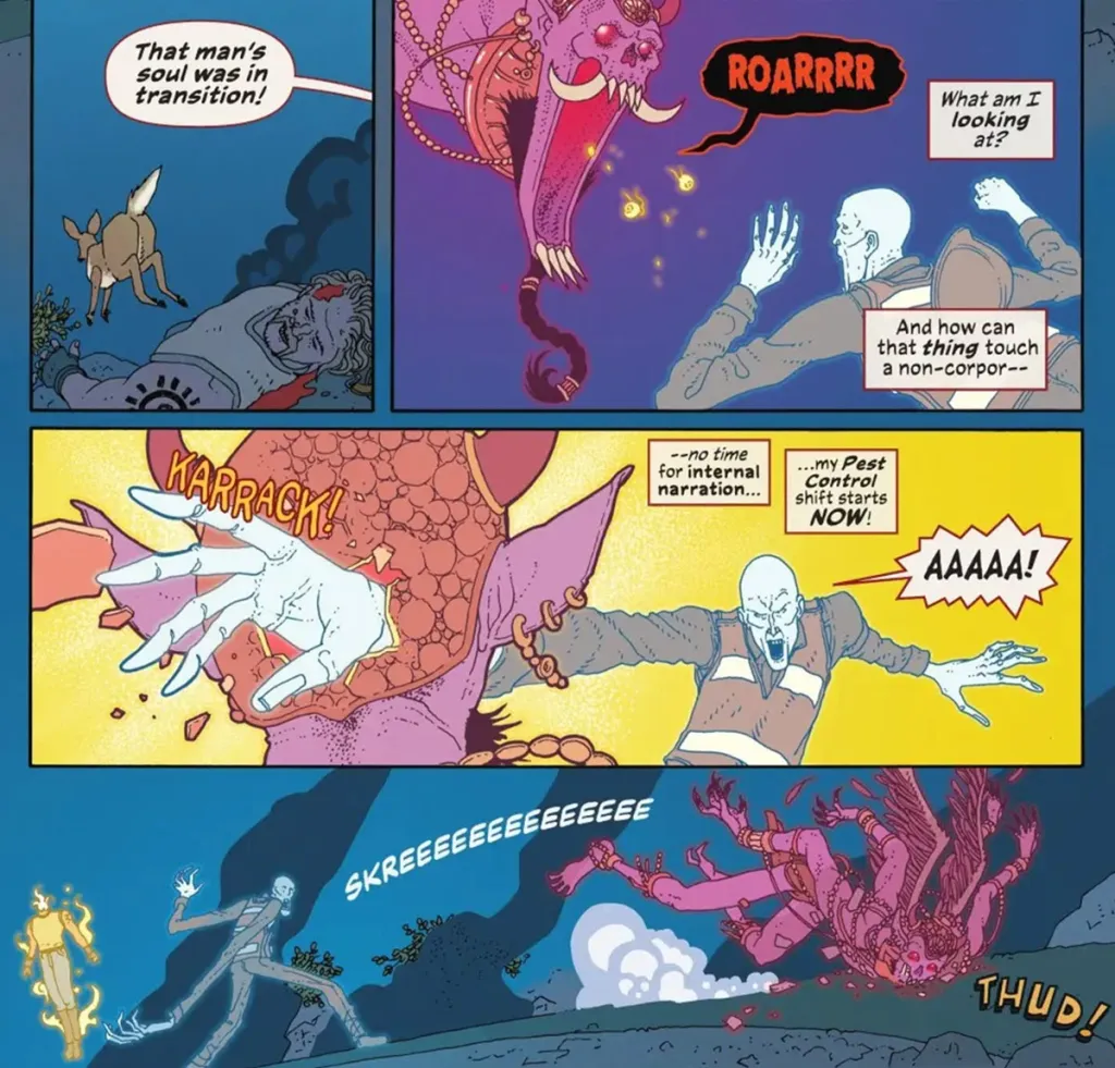 Boston Brand defends a soul in The Deadman #1