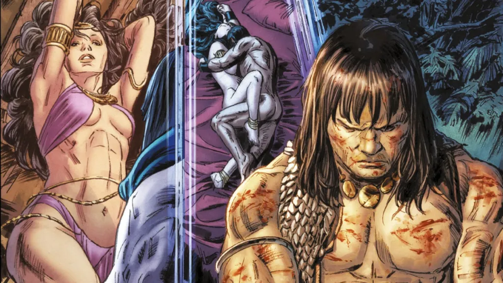 Conan and Belit in Conan the Barbarian #19 by Doug Braithwaite