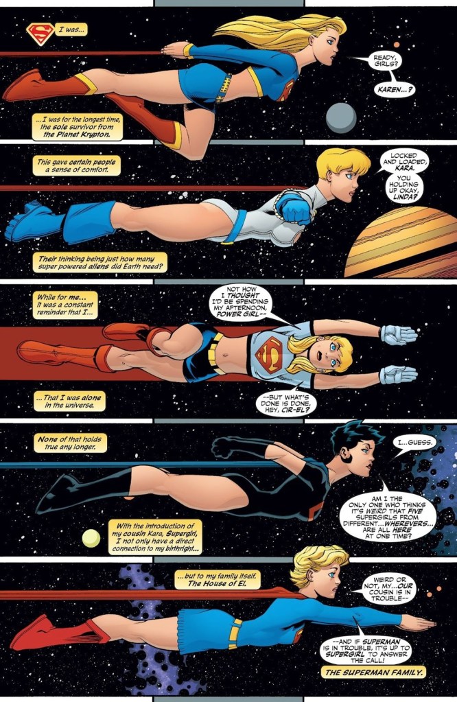 Five Supergirls from Superman Batman #25