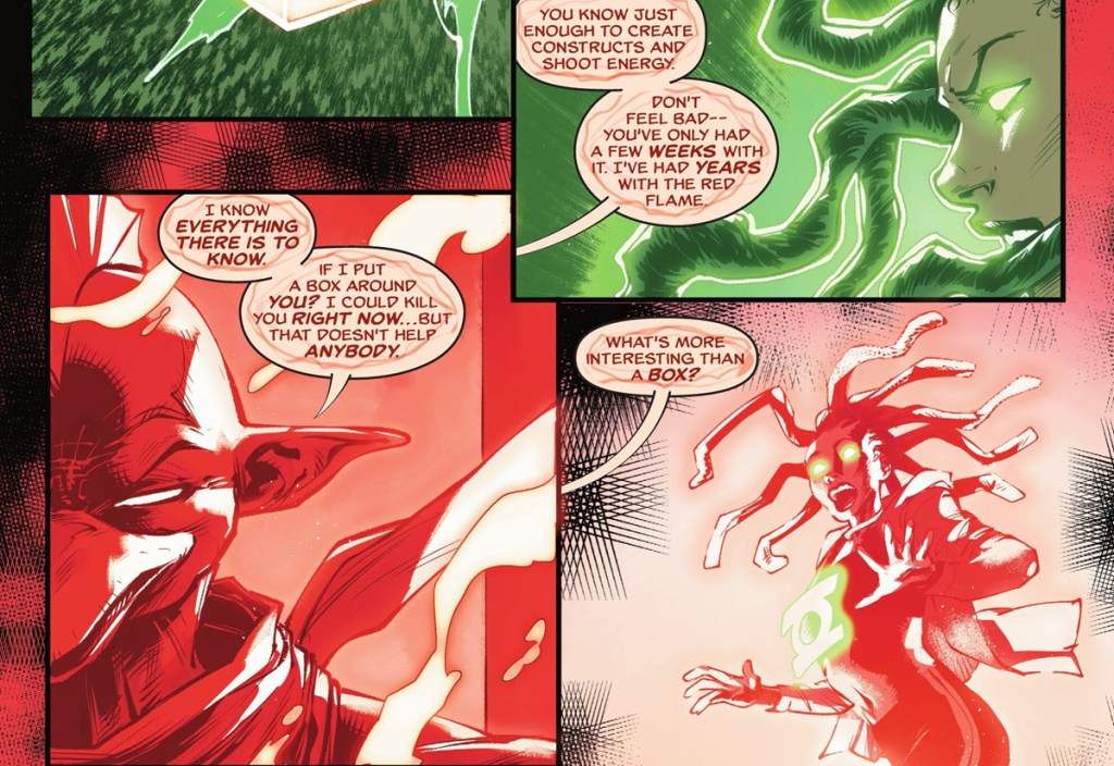 Jo Fights Tomar Re in Absolute Green Lantern #15