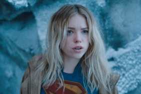 Milly Alcock staring as Supergirl in Superman.