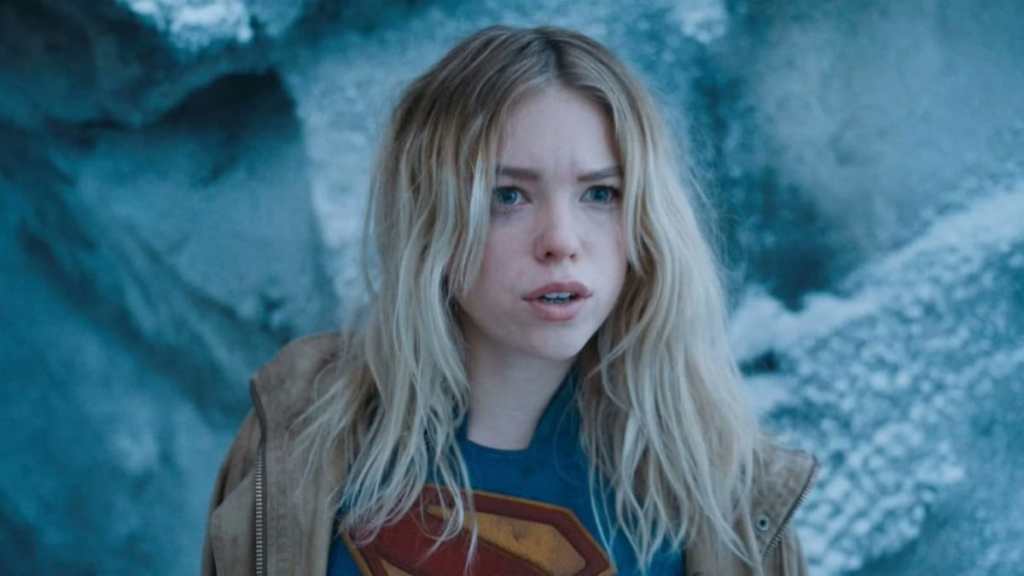 Milly Alcock staring as Supergirl in Superman.