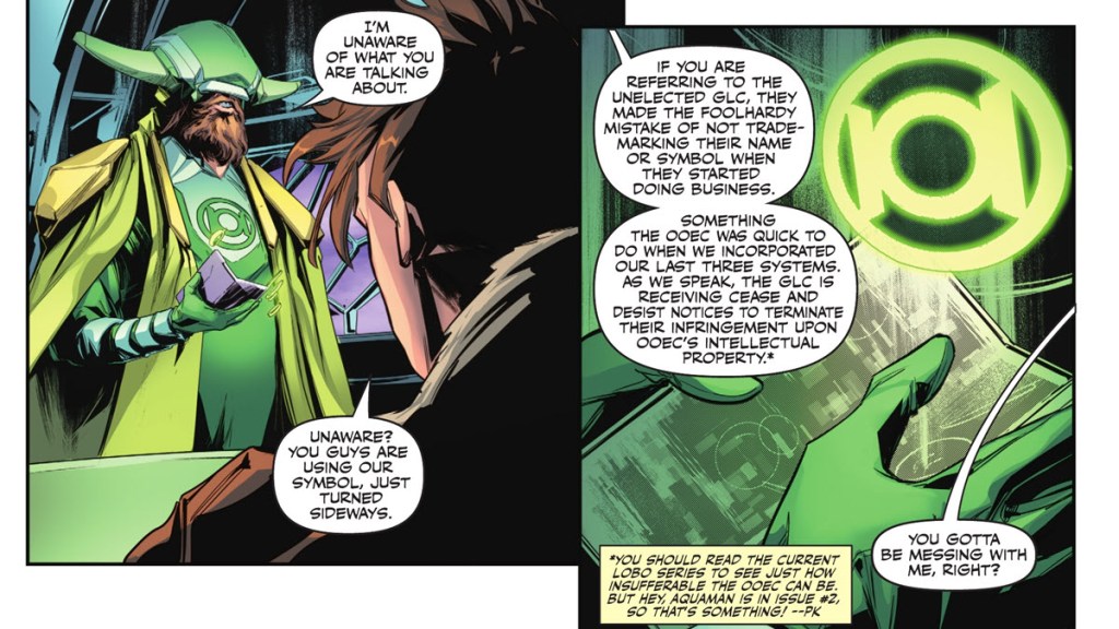 OOEC CORP revealed in Emperor Aquaman #18