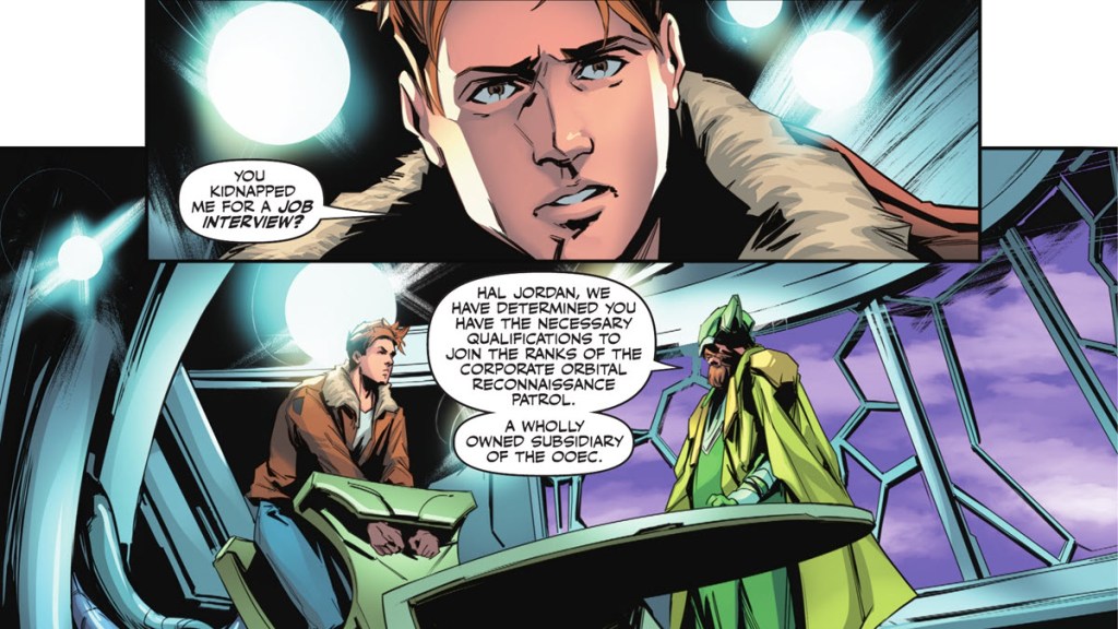 OOEC try to recruit Hal Jordan in Emperor Aquaman #18