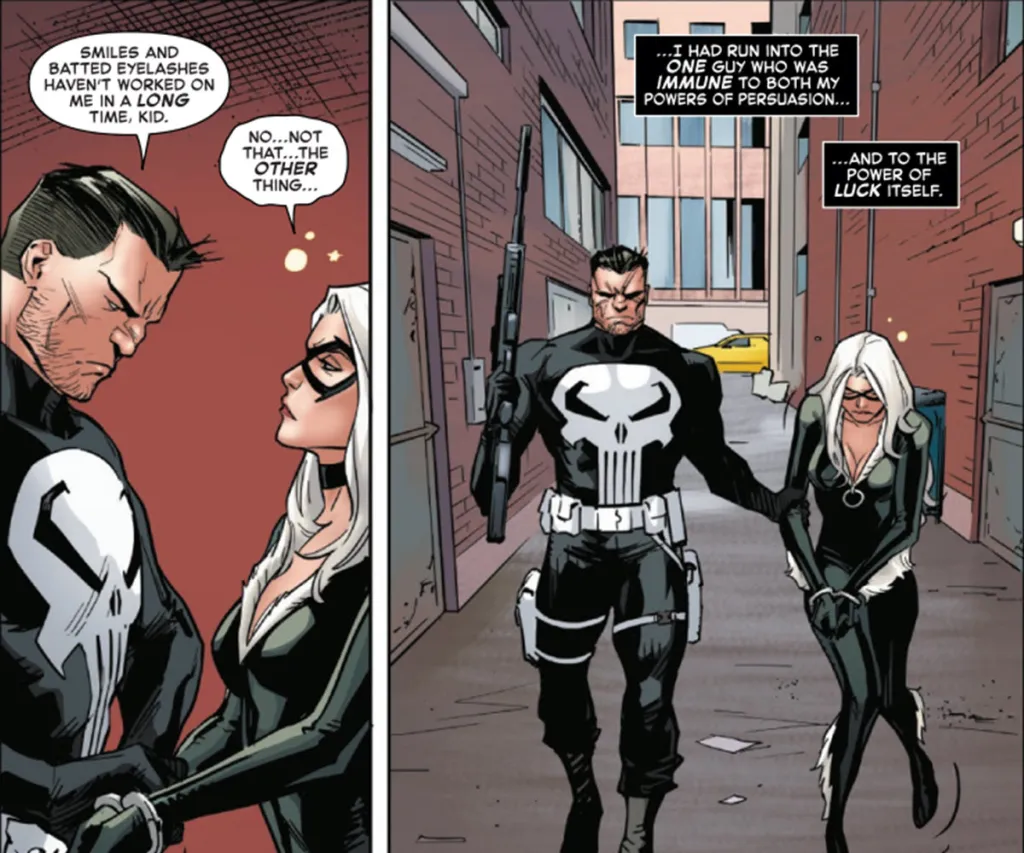 Punisher captures Black Cat in Black Cat #11