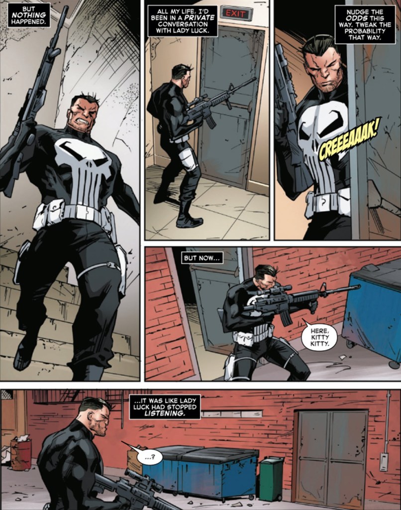 Punisher chases Felicia Hardy in Black Cat #11