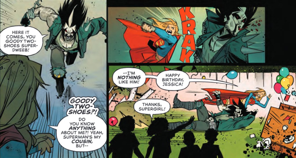Supergirl fights Lobo in Summer of Supergirl Special #1