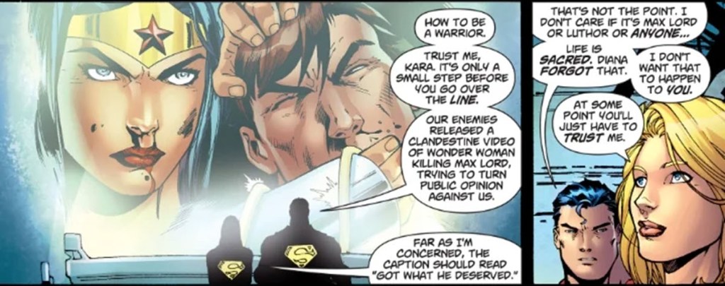Supergirl shows willingness to kill in Post-Crisis comics