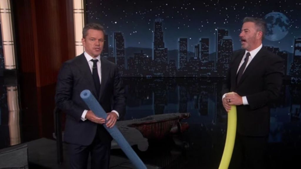 Matt Damon Revives Jimmy Kimmel Feud With Trojan Horse Odyssey Stunt: 'No Takebacks B----’