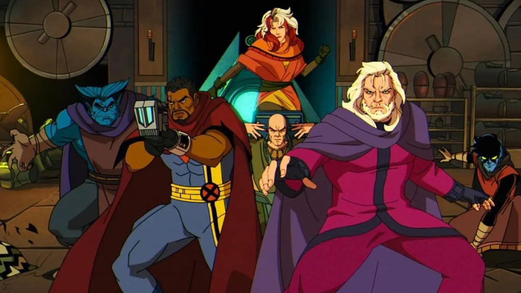 Beast Bishop Rogue Professor X Magneto and Nightcrawler in X-Men '97 Season 2