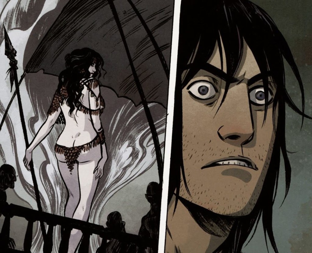 Conan sees Belit for the First Time in 2012 Conan the Barbarian comic.