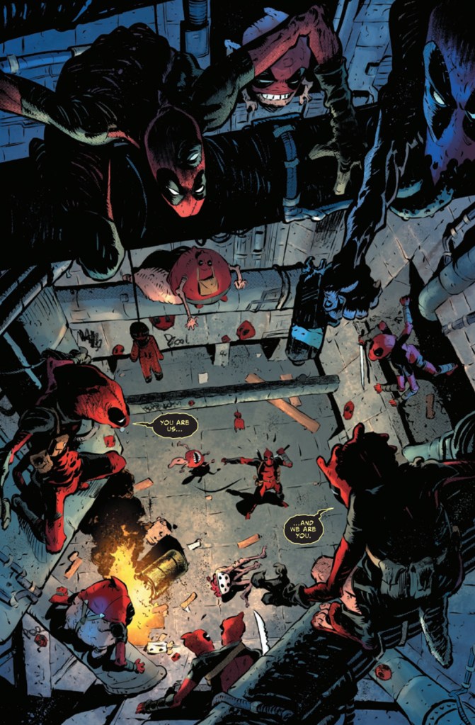 Deadpool confronts Badpools in Wade Wilson Deadpool #6