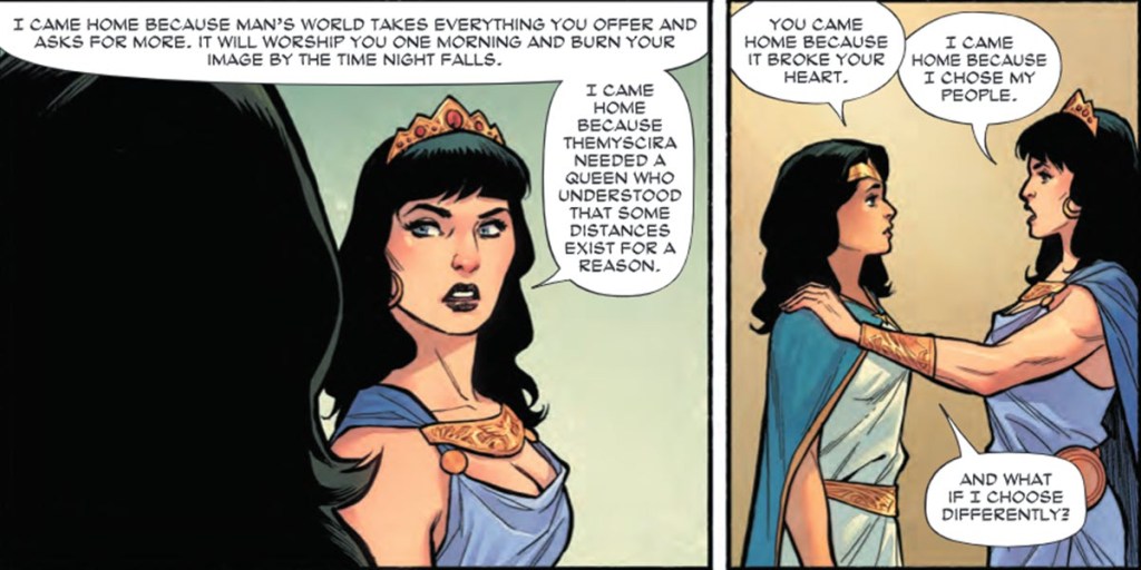Diana and Hippolyta argue in Wonder Woman #35