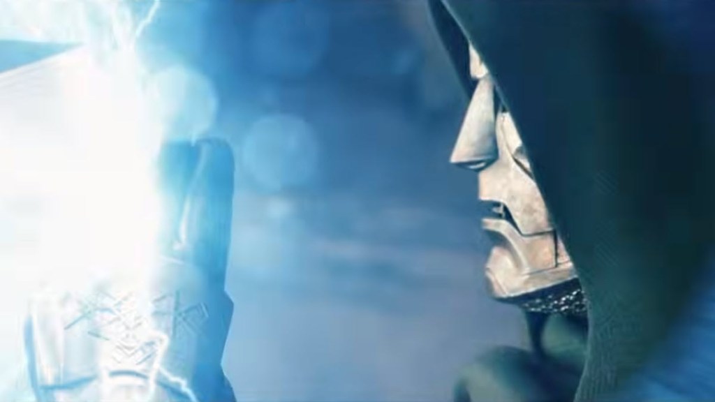 Doctor Doom blocks Thor's Hammer in Avengers Doomsday Trailer