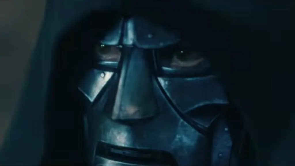 Doctor Doom close-up in Avengers Doomsday trailer