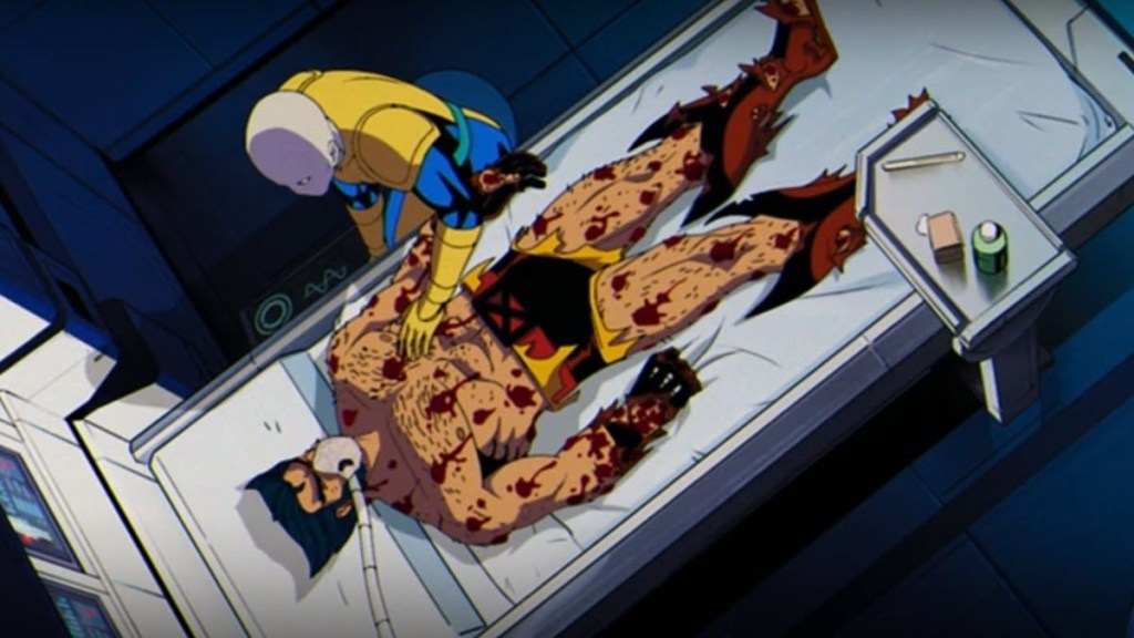 Morph with injured Wolverine in X-Men '97 Season 1