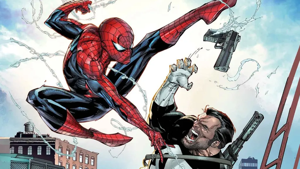 Punisher vs The Amazing Spider-Man #1 cover by Netho Diaz cropped