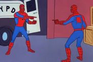 2 Famous Tom Hollands Finally Meet & Recreate Iconic Spider-Man Meme