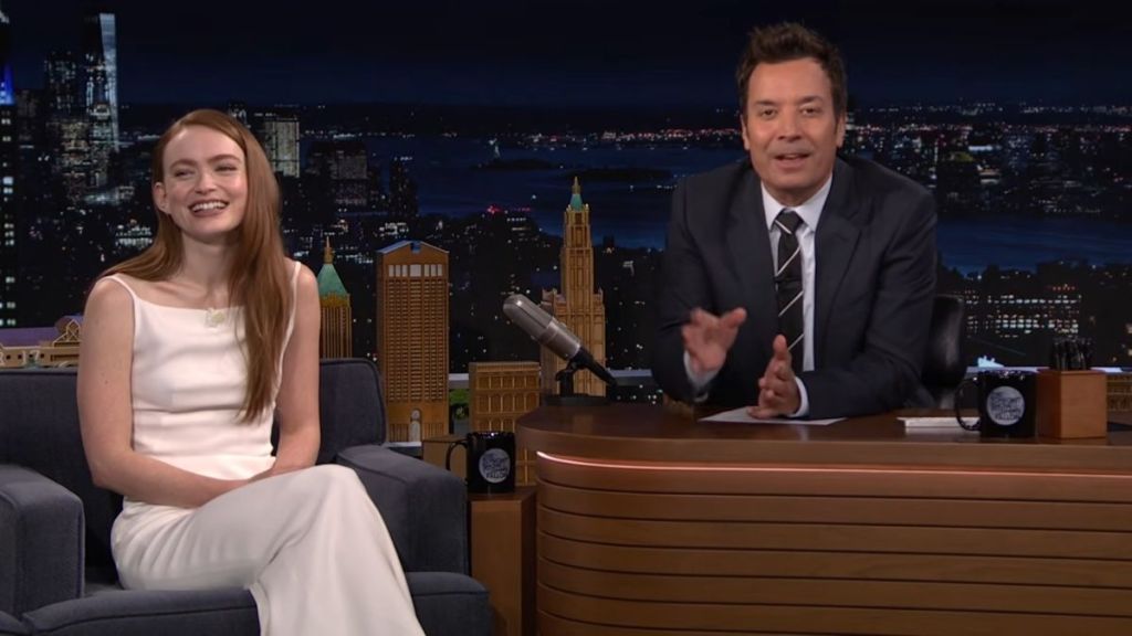 Jimmy Fallon Reveals Best Look Yet at Sadie Sink in Spider-Man 4 Scene