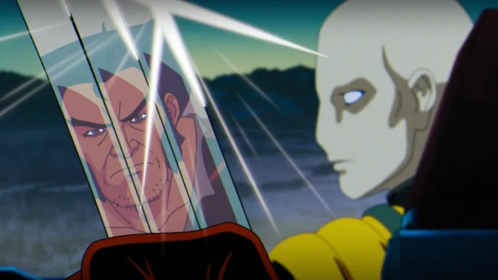 Wolverine looks at his reflection and Morph in X-Men '97 Season 2