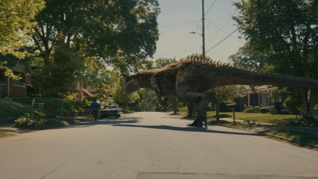 Dinosaurs Invade the Suburbs in Exciting New The End of Oak Street Posters
