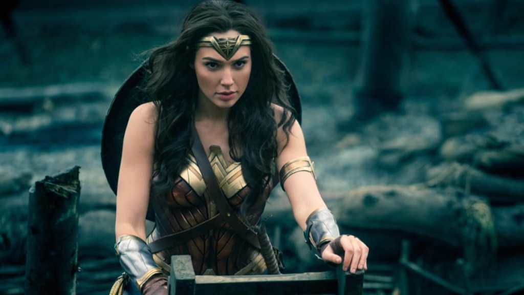Gal Gadot as Wonder Woman.