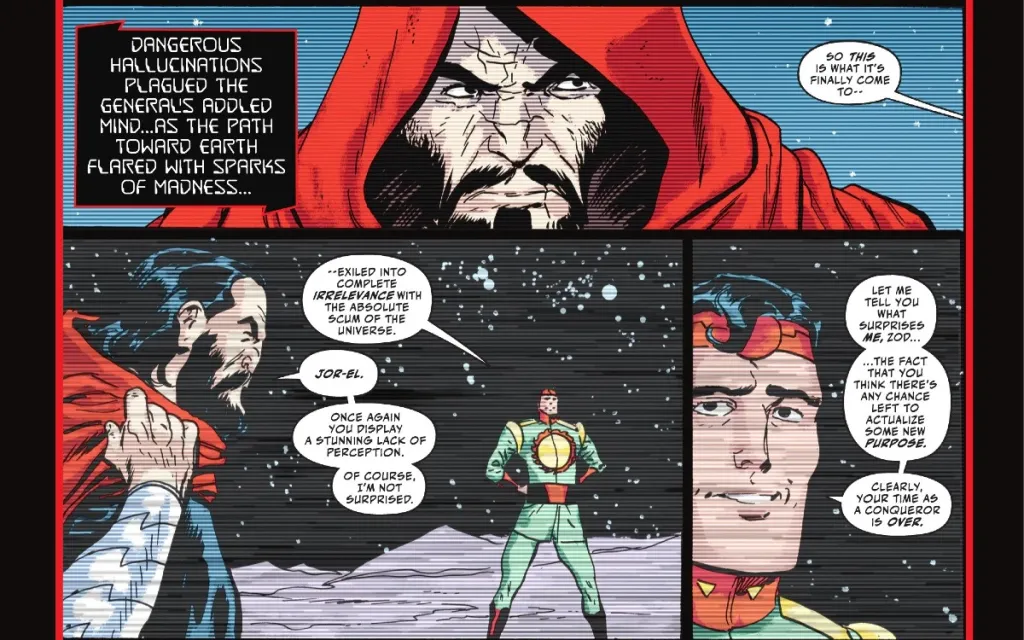 General Zod Hallucinates Jor-El Mocking him in Superman Kingdom of Zod