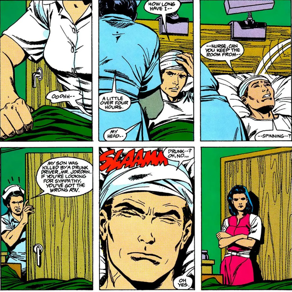 Hal Jordan Drunk Driver in Green Lantern Emerald Dawn